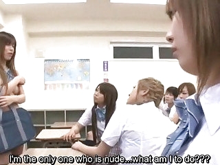 Subtitles Japan schoolgirl mistakenly nude in teacher